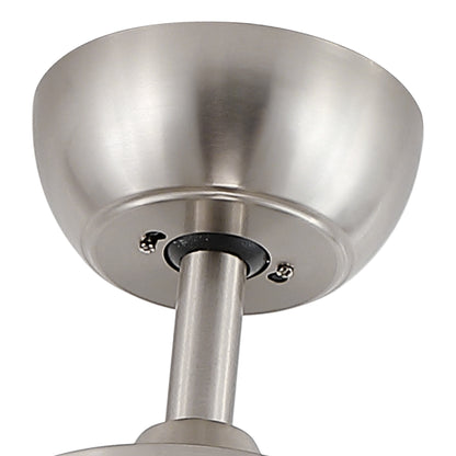 52 in. Indoor Brushed Nickel Ceiling Fan with Intergrated LED Light Kit with Remote Control, 5 Plywood Blades and Work with Smart APP image 8