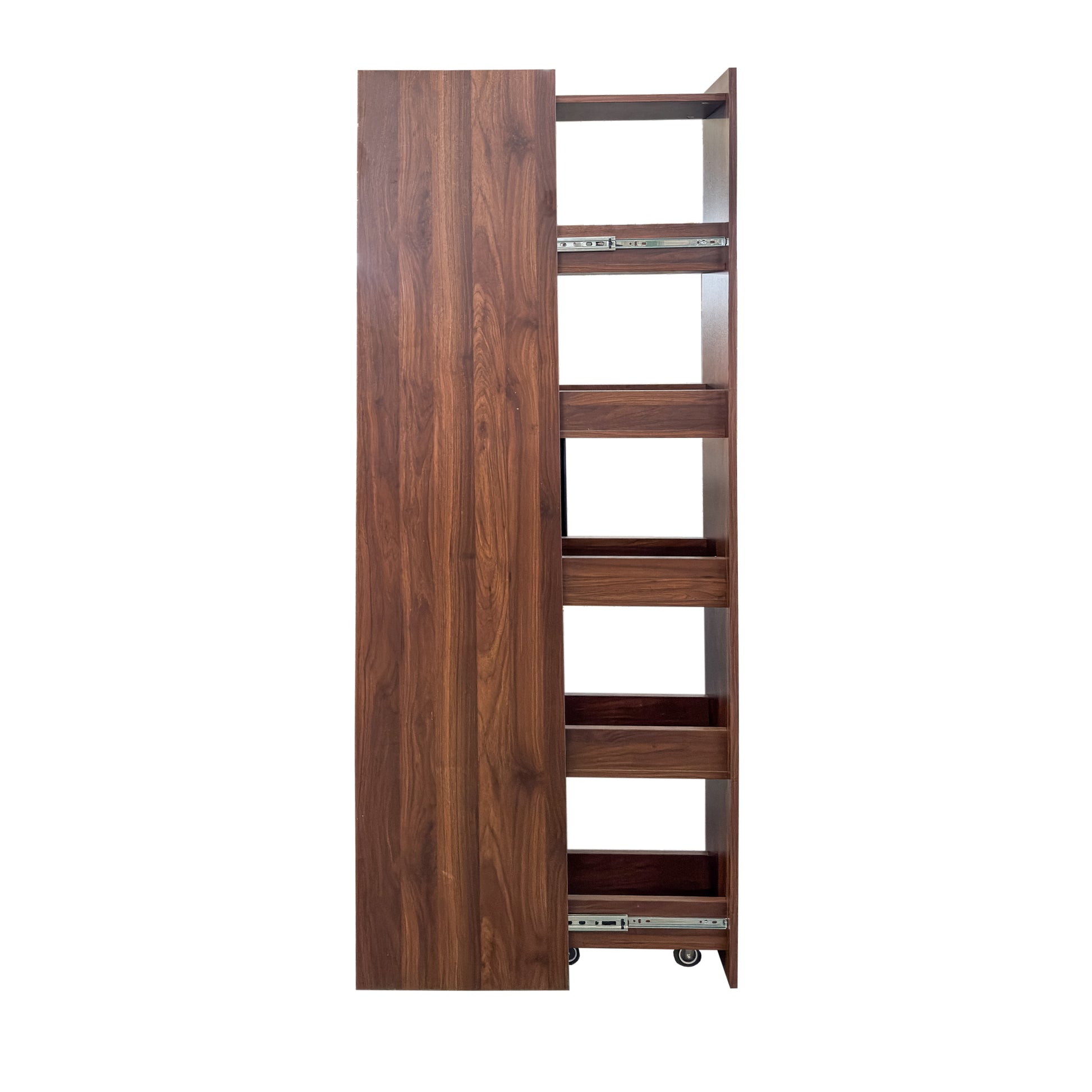 Kitchen pantry cabinet with multi-functional pull-out multi-tier storage shelf,Farmhouse Storage Cabinet with glass Doors,Pantry Organizers for Kitchen, bar cabinet,Dining Room image 10