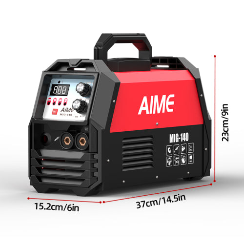 165A MIG welder, four-in-one multifunctional welding machine, with wire-feed MIG/ gas MIG/ liftIG/ manual arc welding, LED digital display and synergistic control, dual voltage 110V/220V MIG-165DS image 7