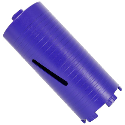 4 inch Diamond Dry Core Drill Bit, Upgraded Welded Core Bits for Concrete with Rebar, Masonry, Brick, Mortar – 5/8"-11 Thread,turbo image 1
