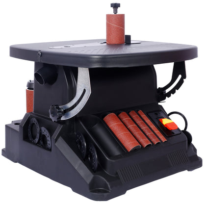 Vertical Oscillating Spindle Sander & Belt Sander, 2 IN 1 Combination Woodworking Machine image 8