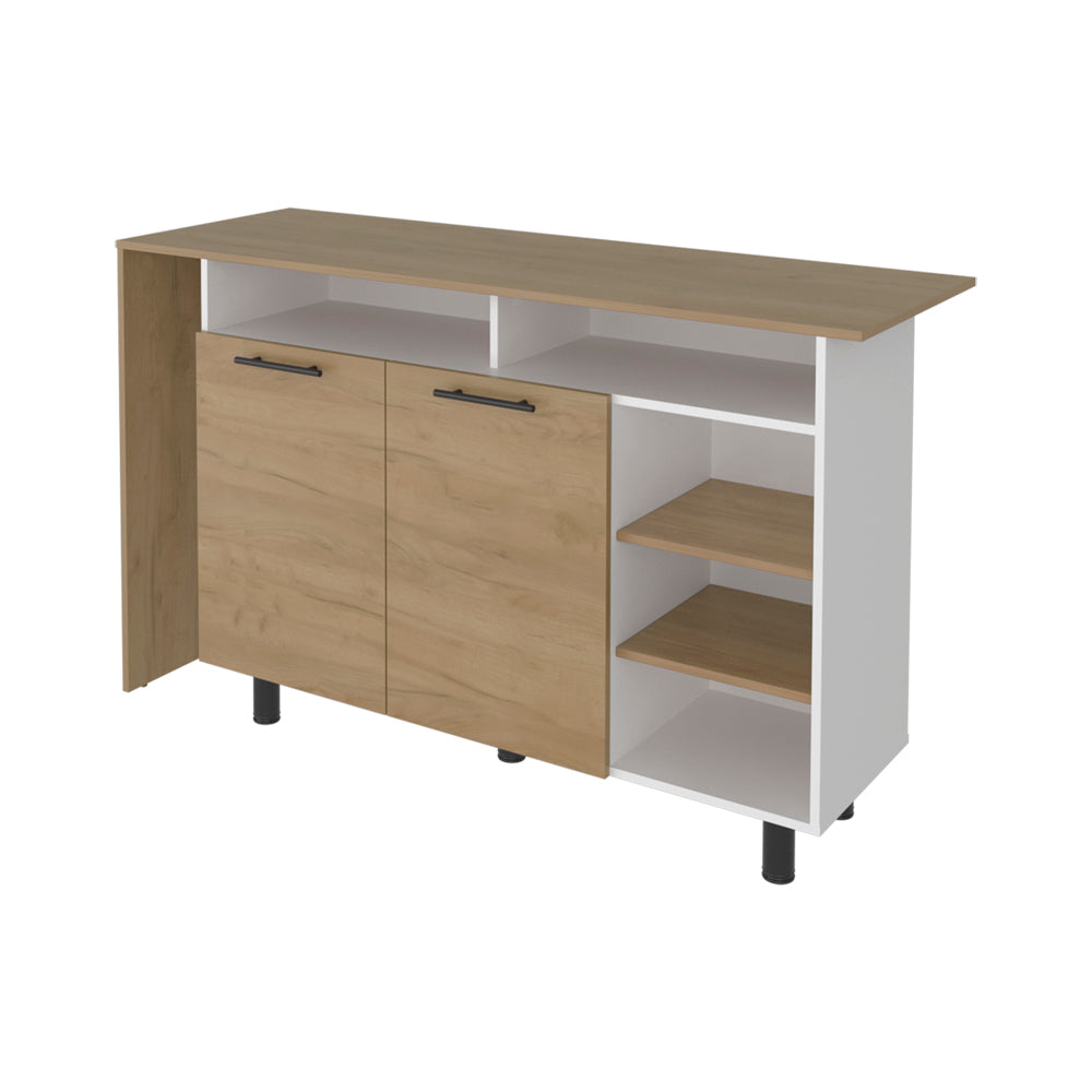 Korega Kitchen Island Modern Kitchen Island with Storage Cabinet image 4