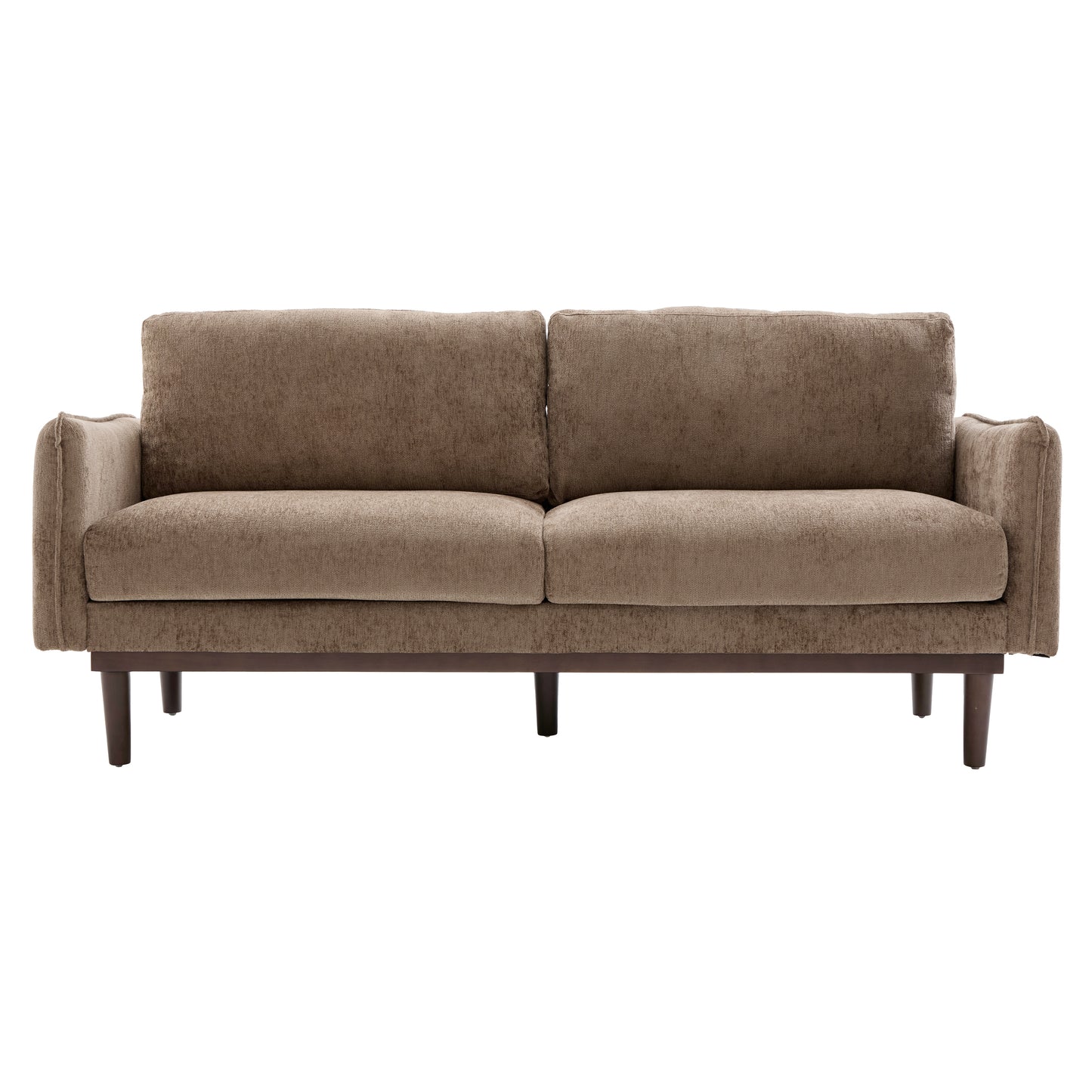 Modern Style Loveseat Sofa 75.75" Sofa Couch 2-seater Sofa with Spacious Seating Area for Living Room, Brown image 9