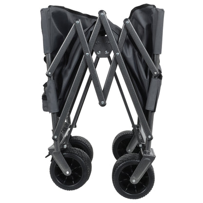 3-in-1 Folding Wagon Cart with Bench Seat & Storage patent protection - Includes 1 ice pack, 500lbs Heavy-Duty Utility Wagon, 180L Capacity All-Terrain Wheels for Camping, Beach, Sports, Garden, gray image 6