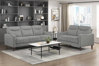 Modern Design 3-Seater Sofa Gray Chenille Upholstery Comfort Pocket Coils Classic Solidwood Frame Living Room Furniture 1pc image 9