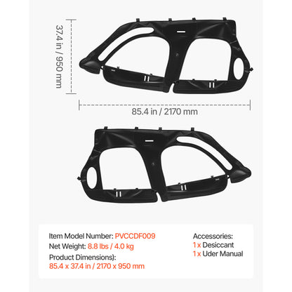 UTV Cab Enclosure Upper Doors Zipper for Polaris RZR XP4 1000/Turbo 2014-2023 image 9