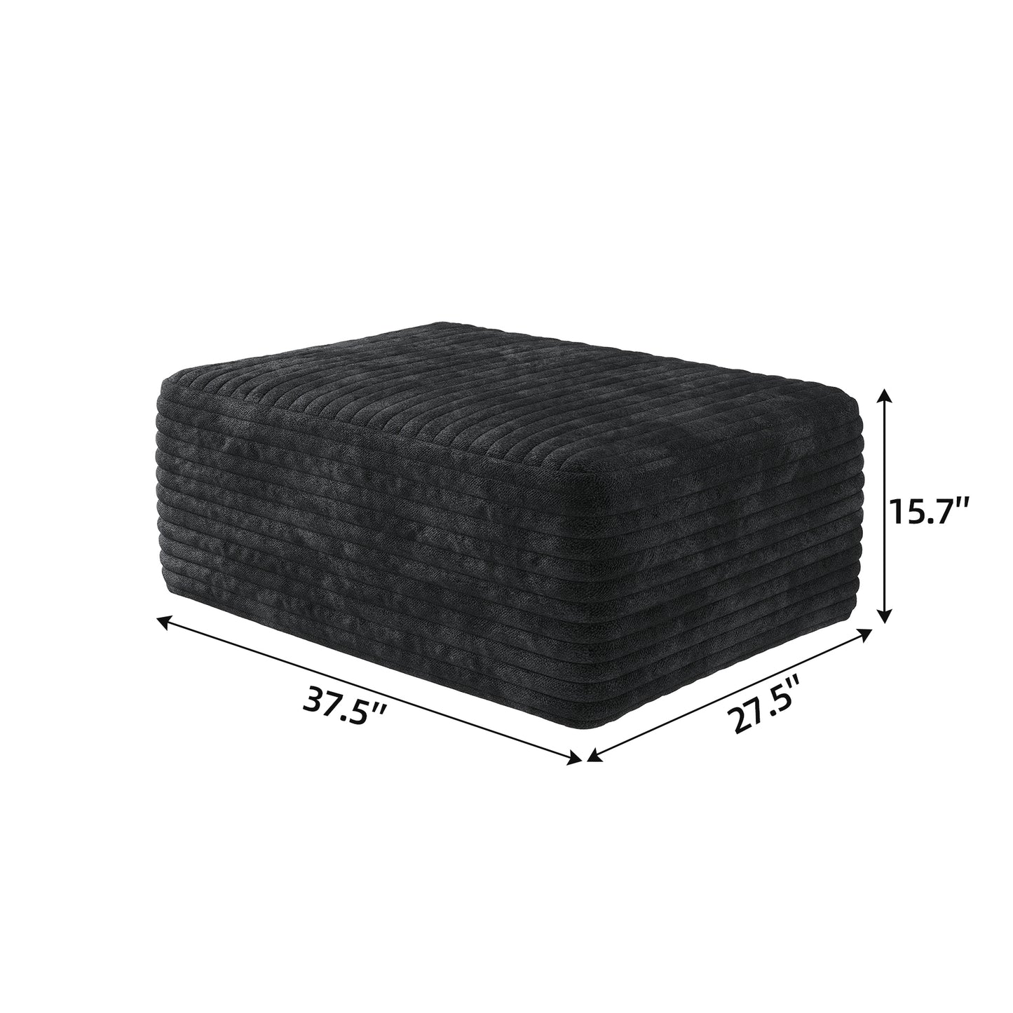 Ottoman in small apartment setting