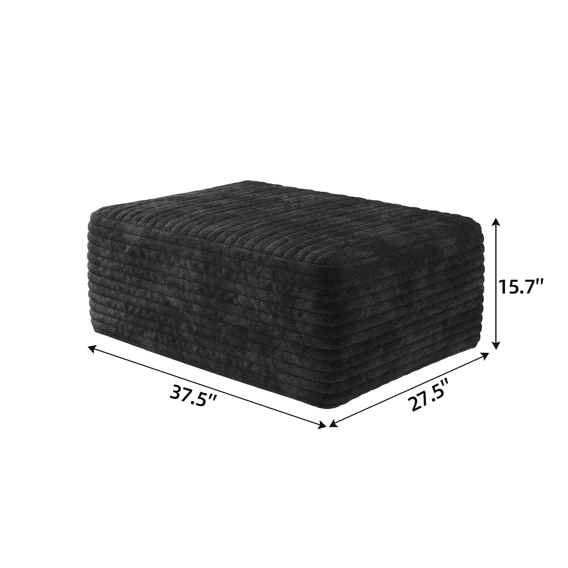 Ottoman in small apartment setting