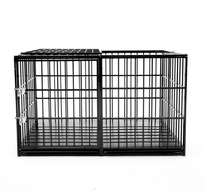 61" Extra Large Heavy Duty Dog Crate Dog cage Strong Metal Dog Kennels and Pens Crates for Large Dogs image 4