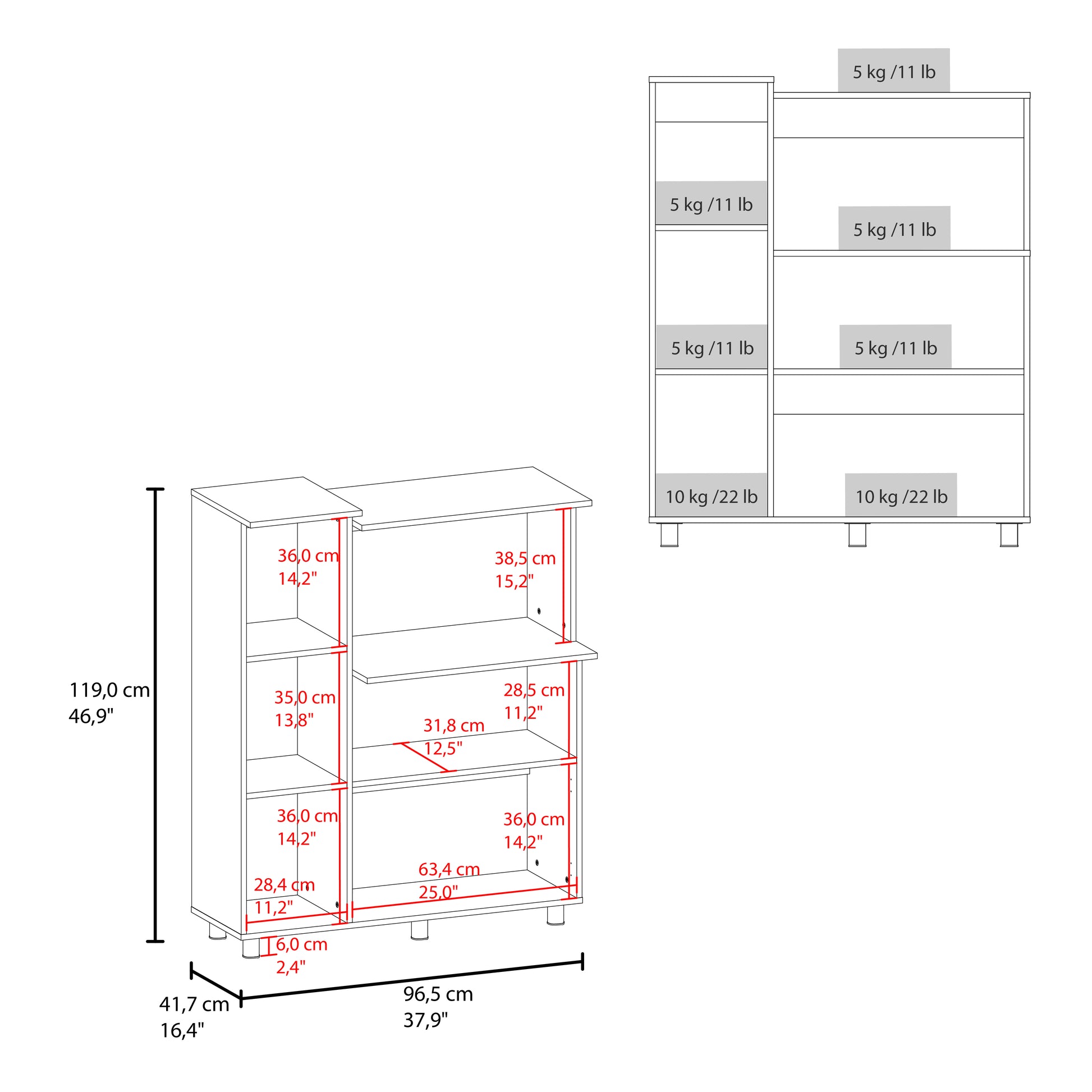 Opulence Line Multystorage Pantry Cabinet Dark Brown Modern Kitchen Storage Organizer with Multi-Shelf Design and Compact Functional Layout image 6