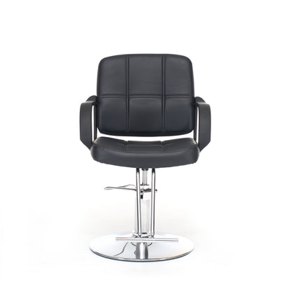 Barber Chair for Hair Stylist- 360° Swivel, Adjustable Height, Capacity 350 LBS with Heavy Duty Hydraulic Pump,BLACK image 4