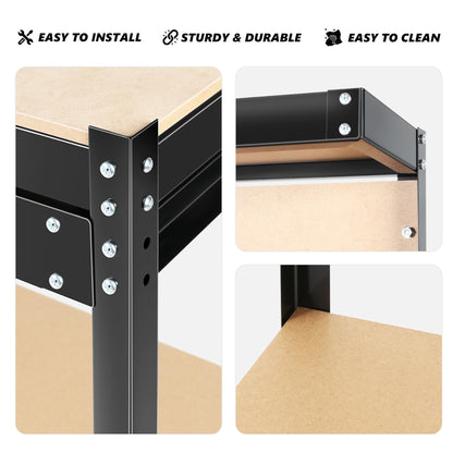 63" Tools Cabinet Working Tables Workbench Tool Storage Workshop Table with Drawers and Pegboard image 12