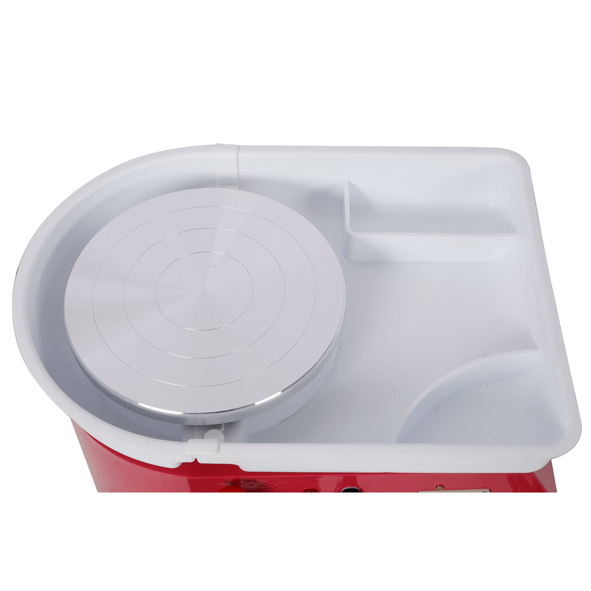 10 Inch Electric Pottery Wheel, Ceramic Clay Machine with Foot Pedal & Detachable Basin, 60-300RPM Adjustable Speed,Complete DIY Pottery Tools for Adults & Beginners, Art Craft Making,Pink Color image 11