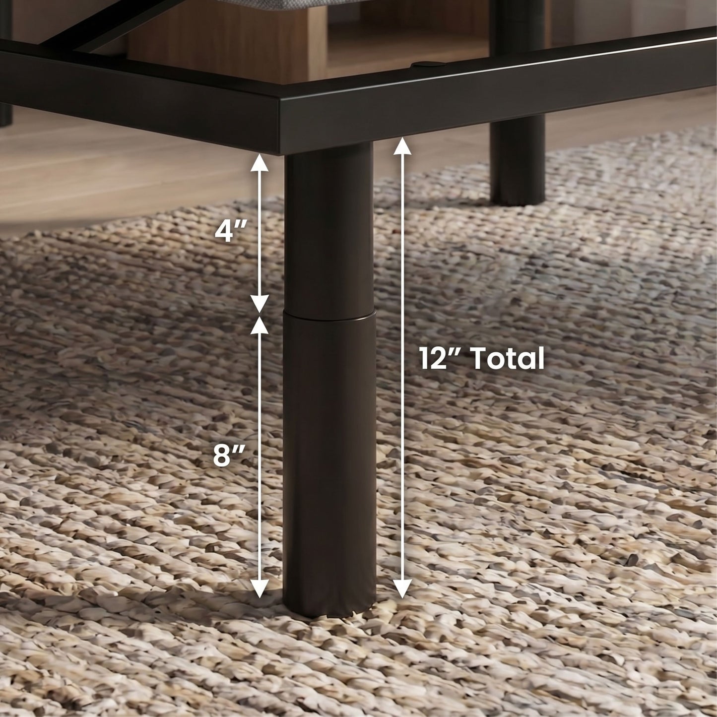 OS4 Black and Grey Queen Adjustable Bed Base With Head and Foot Position Adjustments image 6