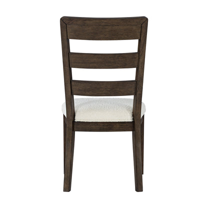 Dark Oak Upholstered Dining Chair, Set of 2 image 5