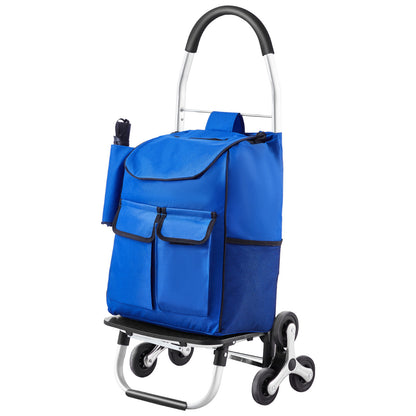 Stair Climbing Cart Foldable Shopping Cart 36L with 6 Wheels Storage Bag image 1