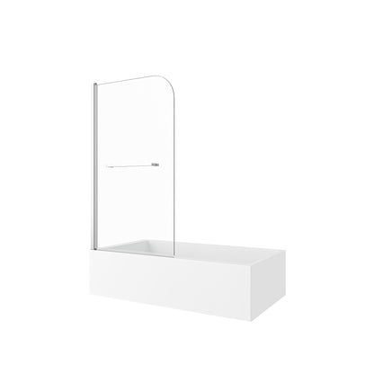 31"-32" W x 55" H Brushed Nickel Flexible 180° Pivot Shower Door Reversible Installation Frameless Bathtub Screen,1/4"(6MM) Tempered Glass With Nano Easy Cleaning And Stick Explosion-proof Membrance image 9
