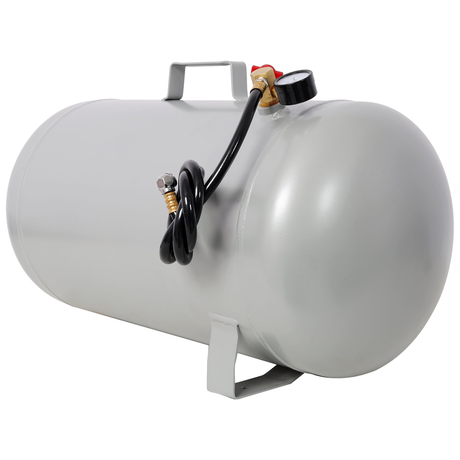 Portable11 Gallon Aluminum Air Tank, Lightweight Durable Air Compressor Tank with Pressure Gauge, Safety Valve and 47 Inch Hose for Easy Tool Connection image 3