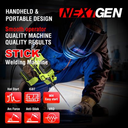 Portable hand-held welding machine 110V20-120A IGBT inverter arc welding machine with thermal start, arc force with digital display function for cutting welding rod display, friendly to beginners image 6