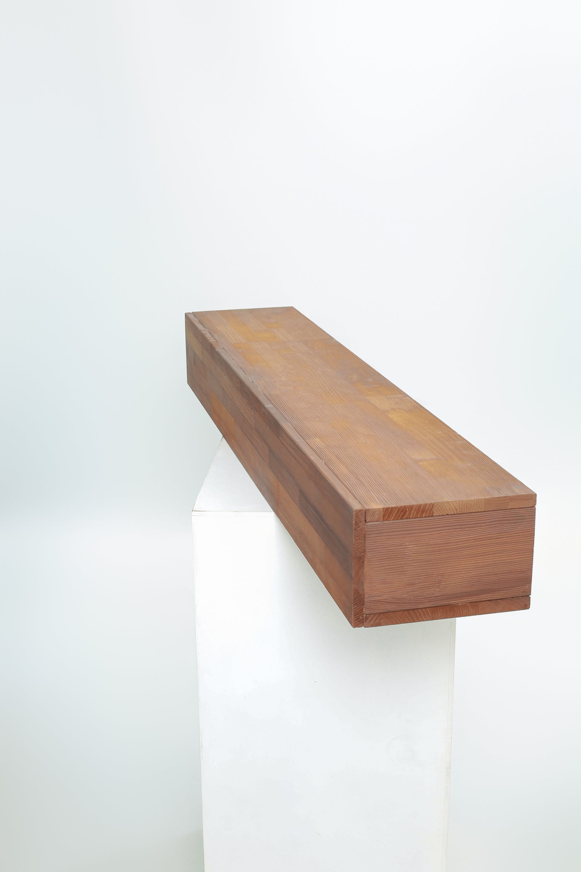 48" Rustic Wood Fireplace Mantel, Wall-Mounted & Floating Shelf for Home Decor image 5