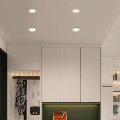 12-Pack 4 Inch Ultra-Thin LED Recessed Ceiling Light with Junction Box, 2700K-5000K Dimmable Color Changing Downlight, 9W 810LM, Easy Install, Ideal for Kitchen, Bedroom, Basement image 2
