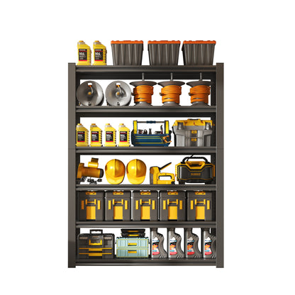 82"H 6 Tier Metal Shelves for Storage Garage Shelving 2400LBS Heavy Duty Storage Shelves Adjustable Garage Shelf Industrial Shelving Unit Storage Utility Rack,48"W*18"D*82"H,Black image 2