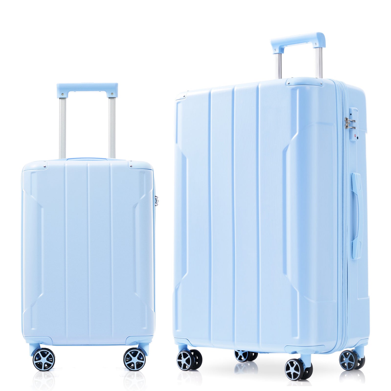 Hardshell ABS Luggage Sets 2 Piece Suitcase Set Expandable with TSA Lock Spinner Wheels for Men Women image 1