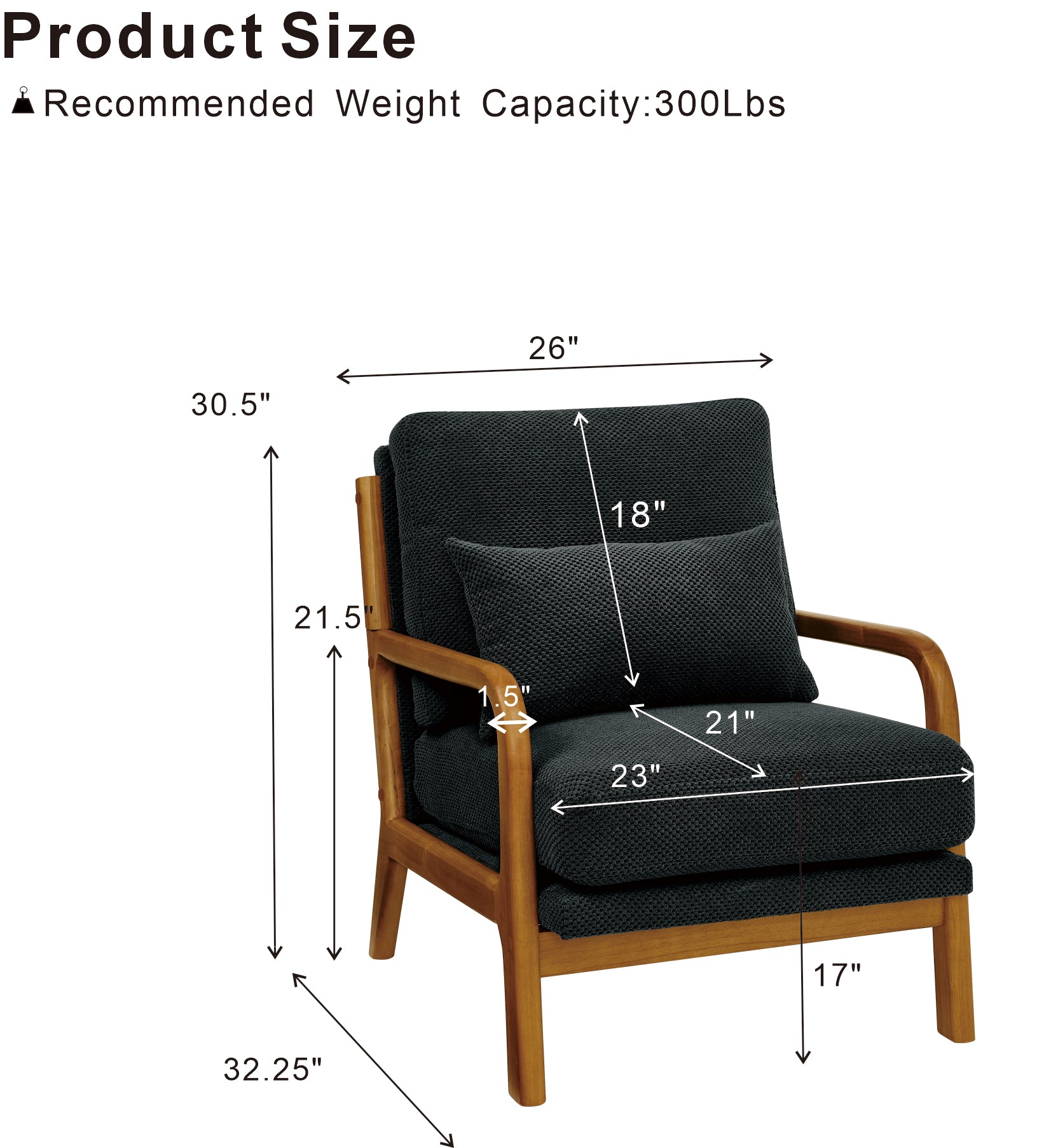 Wooden Lounge Chair image 7