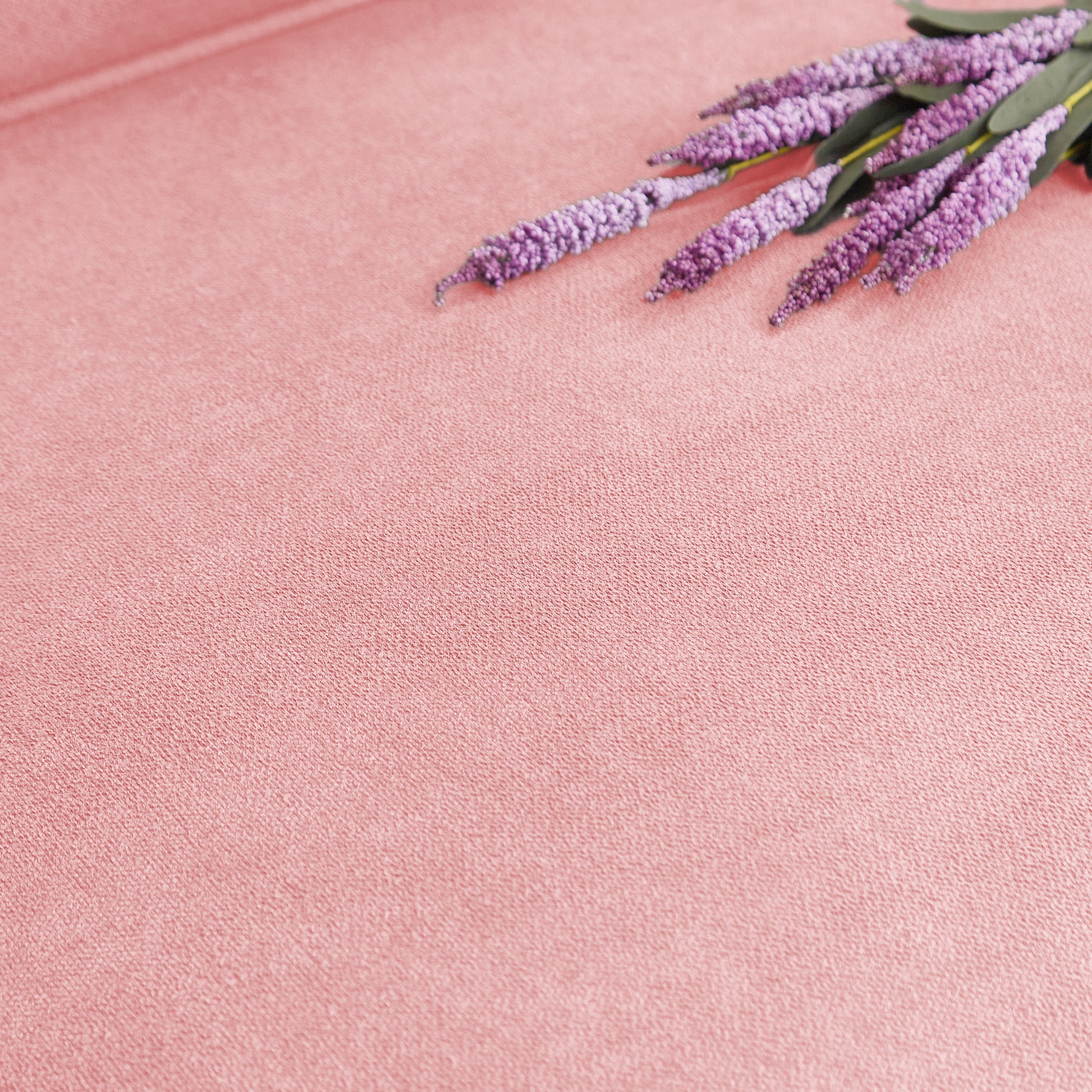 83.86"Snowfleece Fabric sofa,Modern Compressed Couch,3-Seater Sofa, Furniture for Living Room,Bedroom,office,Pink image 6