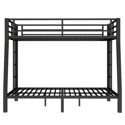 Metal Full XL over Queen Bunk Bed for Teens and Adults,Space-Saving/Noise Reduced/No Box Spring Needed,Black image 5