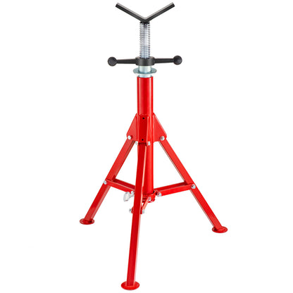 V Head Pipe Stand Adjustable Height 28-52 Inch, Pipe Jack Stands 2500 LB. Capacity,Folding Portable Pipe Stands 1/2 to 12 Inch Pipe Supporting,Steel Jack Stands image 2