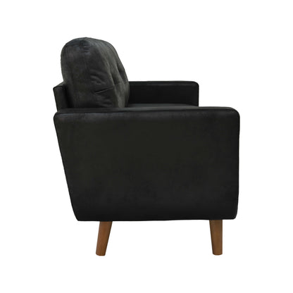 65-inch Modern Minimalist Two-Seater Sofa, featuring breathable Foil fabric and solid wood legs image 11
