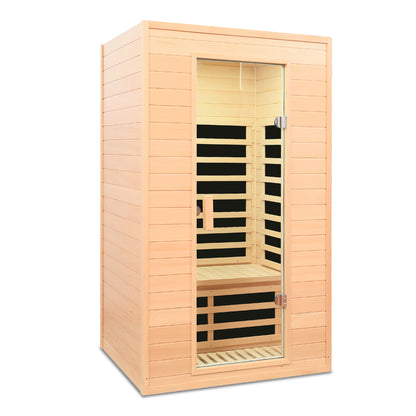 Hemlock Two-person far infrared roof embedded indoor sauna room image 2