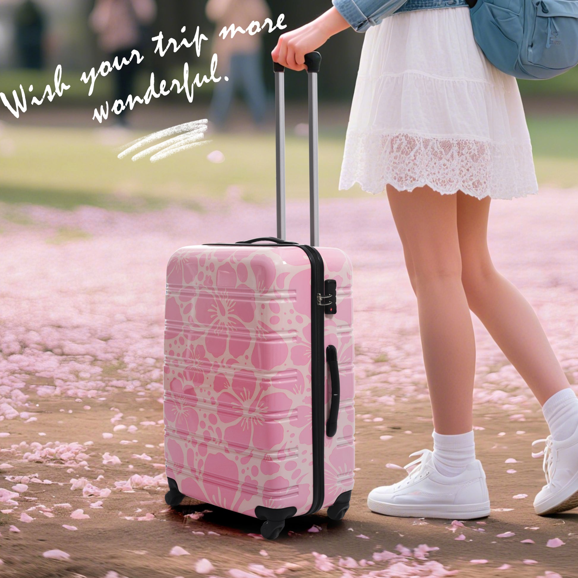 Hardshell Luggage Sets 3 pcs Spinner Suitcase with TSA Lock Lightweight-20"+24"+28" Luggages image 10
