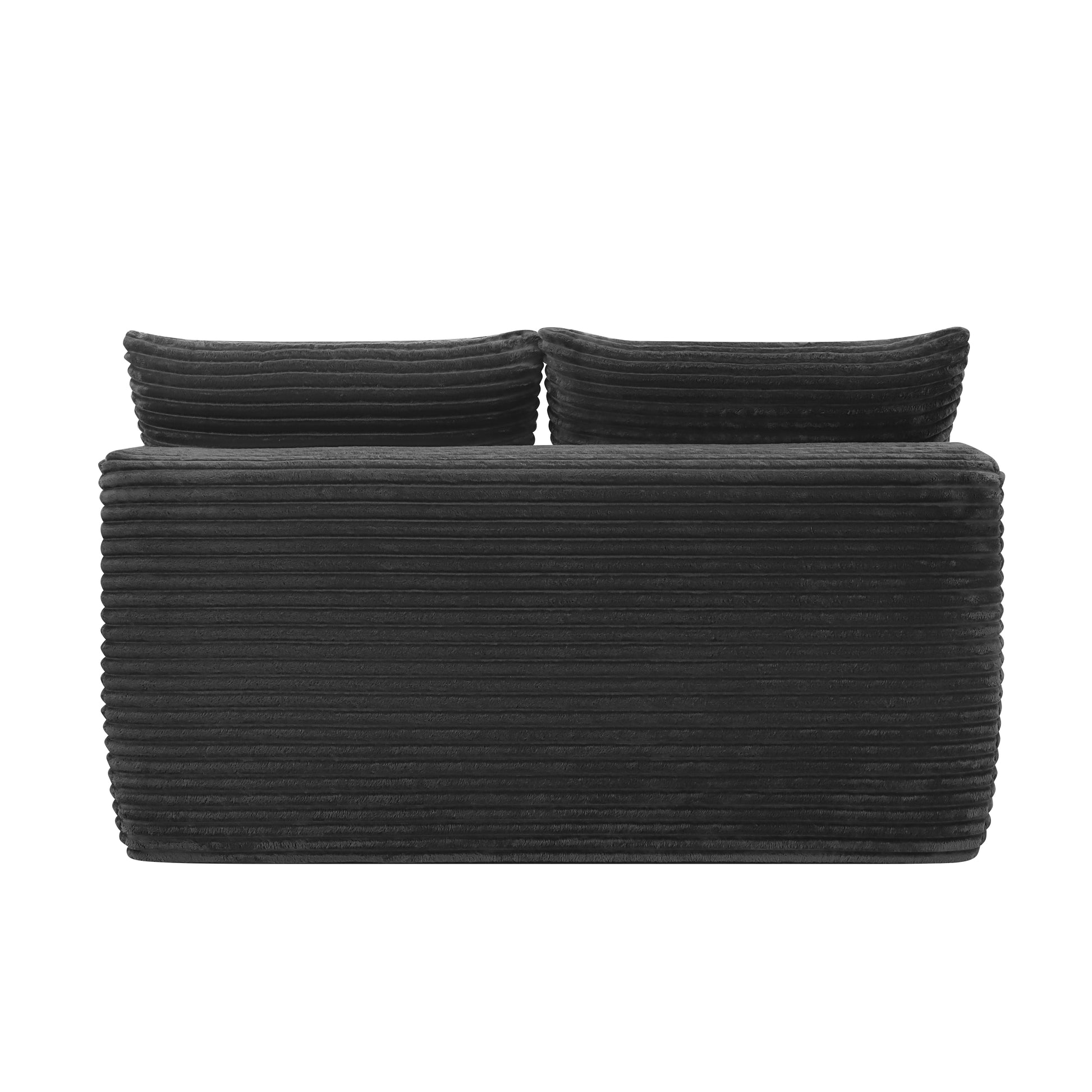 New-69"Cloud Sectional Couch, L-Shape Chaise with R-Shape Chaise with Deep Seat and Comfortable 2 Seater Couch for Modern Living Room,(Plush Fabric),Grey image 4