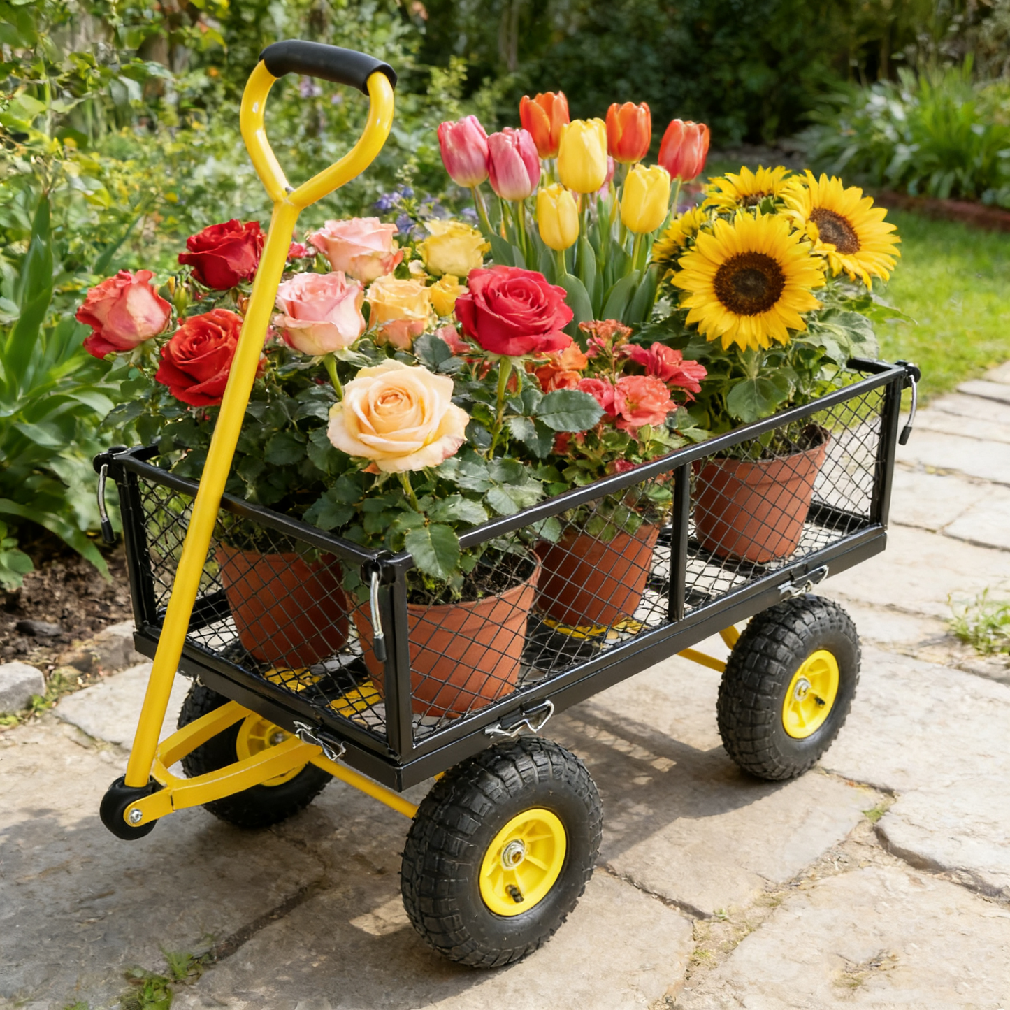 Wagon Cart Garden cart trucks make it easier to transport firewood image 9