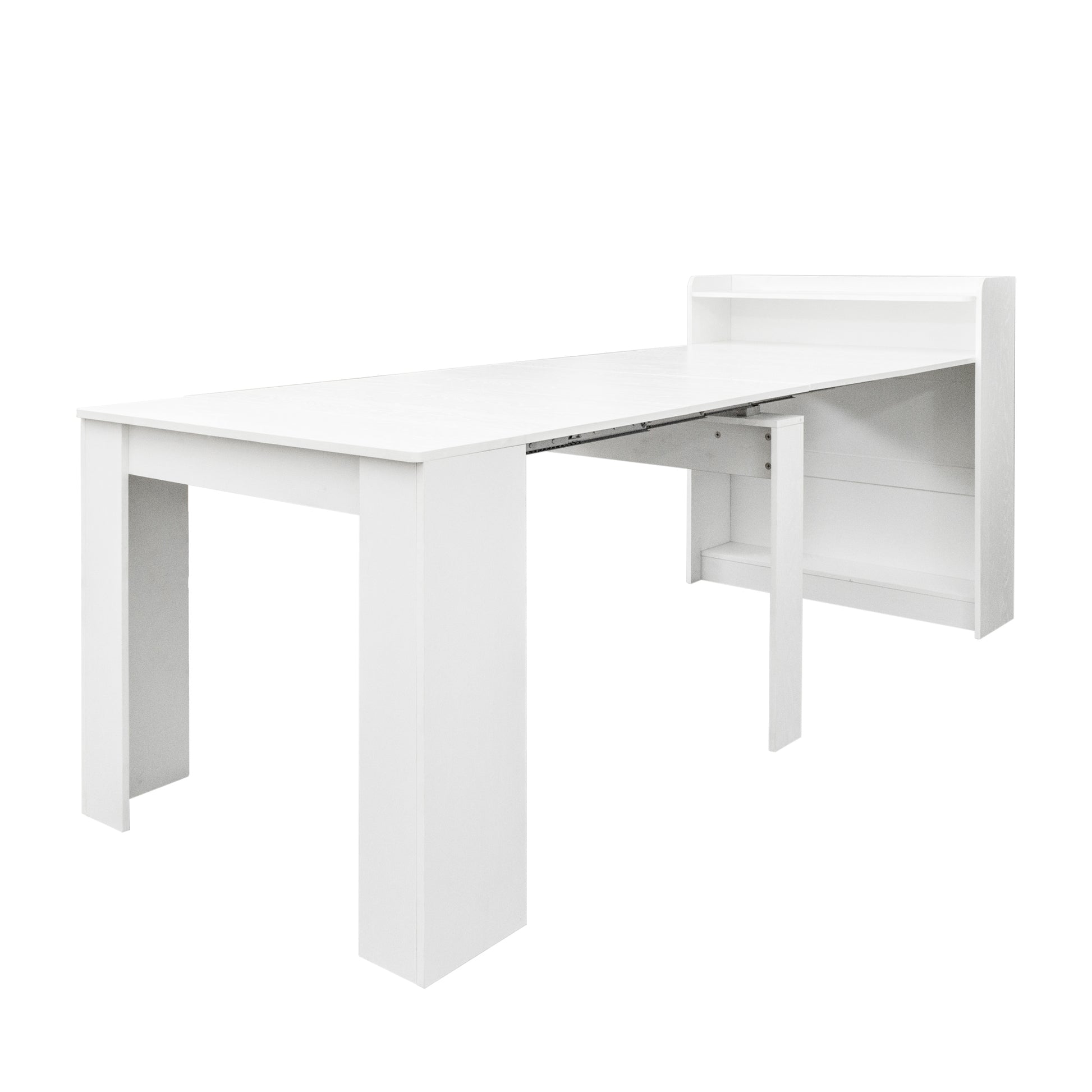 Modern Extendable Dining Table with Storage image 8