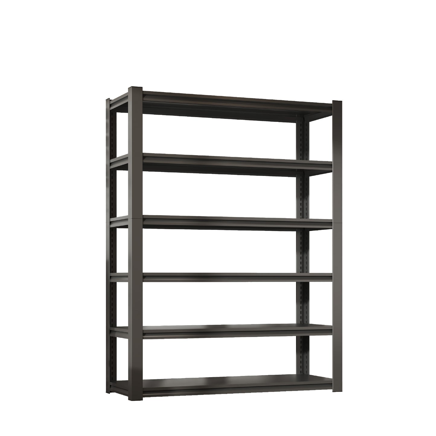 82"H 6 Tier Metal Shelves for Storage Garage Shelving 2400LBS Heavy Duty Storage Shelves Adjustable Garage Shelf Industrial Shelving Unit Storage Utility Rack,48"W*18"D*82"H,Black image 7