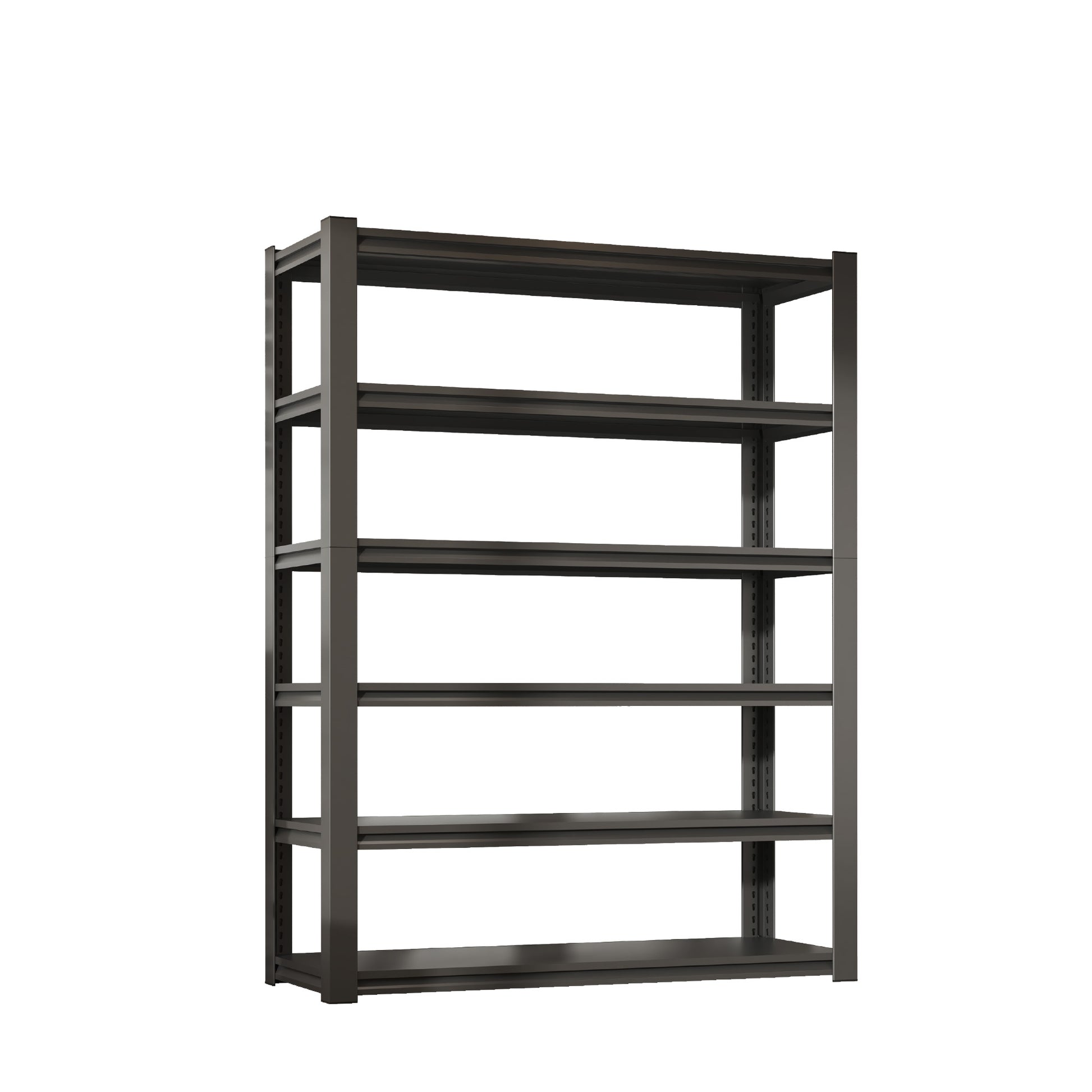 82"H 6 Tier Metal Shelves for Storage Garage Shelving 2400LBS Heavy Duty Storage Shelves Adjustable Garage Shelf Industrial Shelving Unit Storage Utility Rack,48"W*18"D*82"H,Black image 7