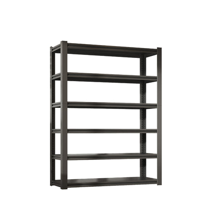 82"H 6 Tier Metal Shelves for Storage Garage Shelving 2400LBS Heavy Duty Storage Shelves Adjustable Garage Shelf Industrial Shelving Unit Storage Utility Rack,48"W*18"D*82"H,Black image 7