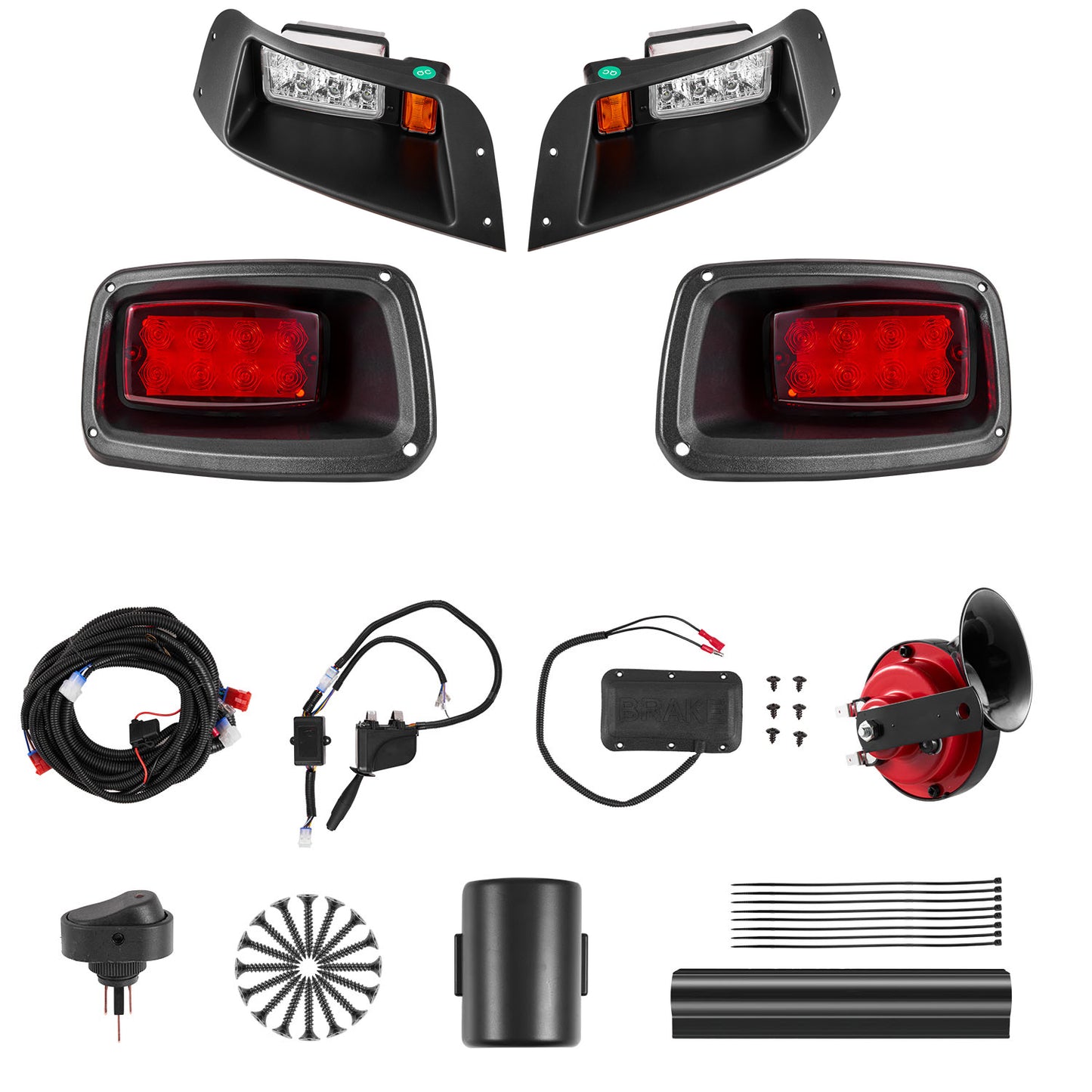 12V Golf Cart LED Headlight Tail Light Kit Legal Street For EZGO TXT 1996-2013 image 1