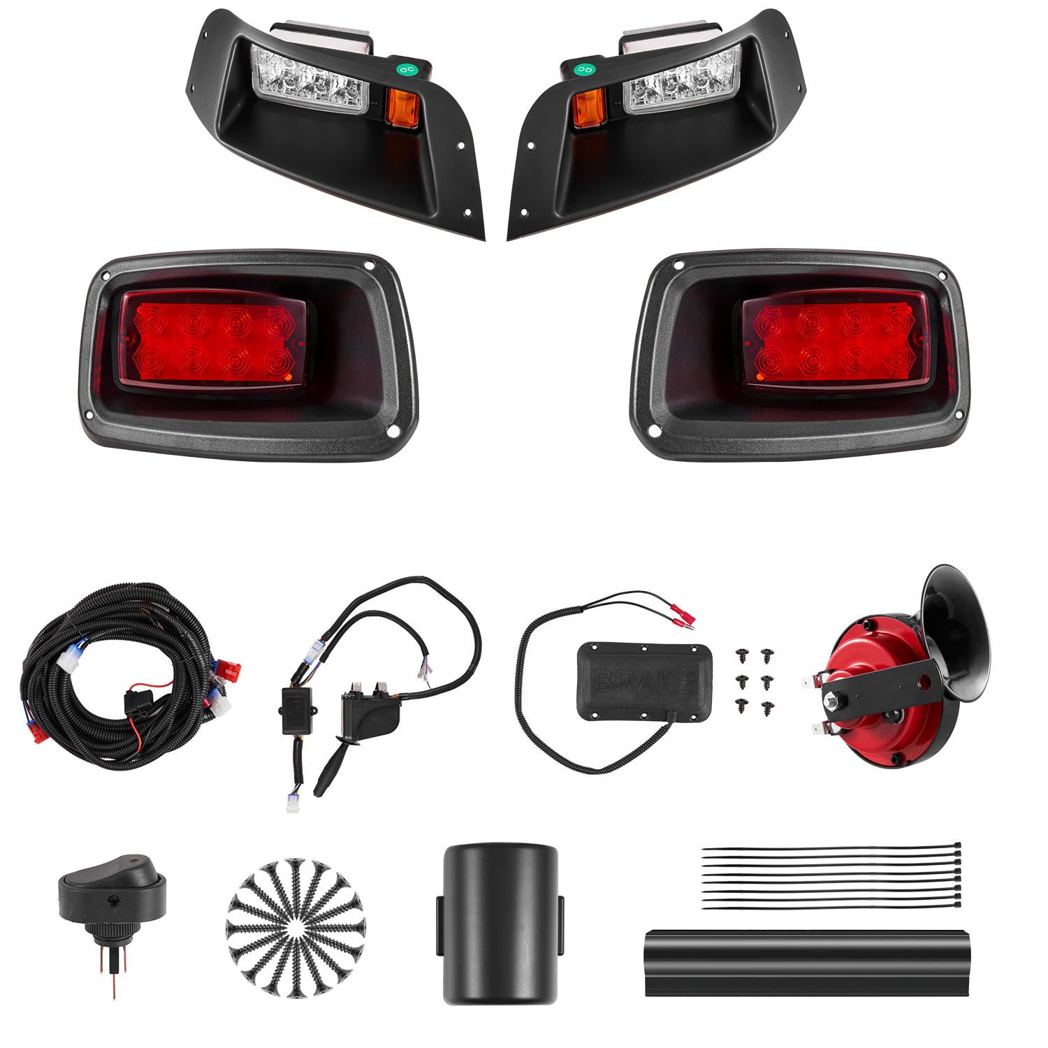 12V Golf Cart LED Headlight Tail Light Kit Legal Street For EZGO TXT 1996-2013 image 1