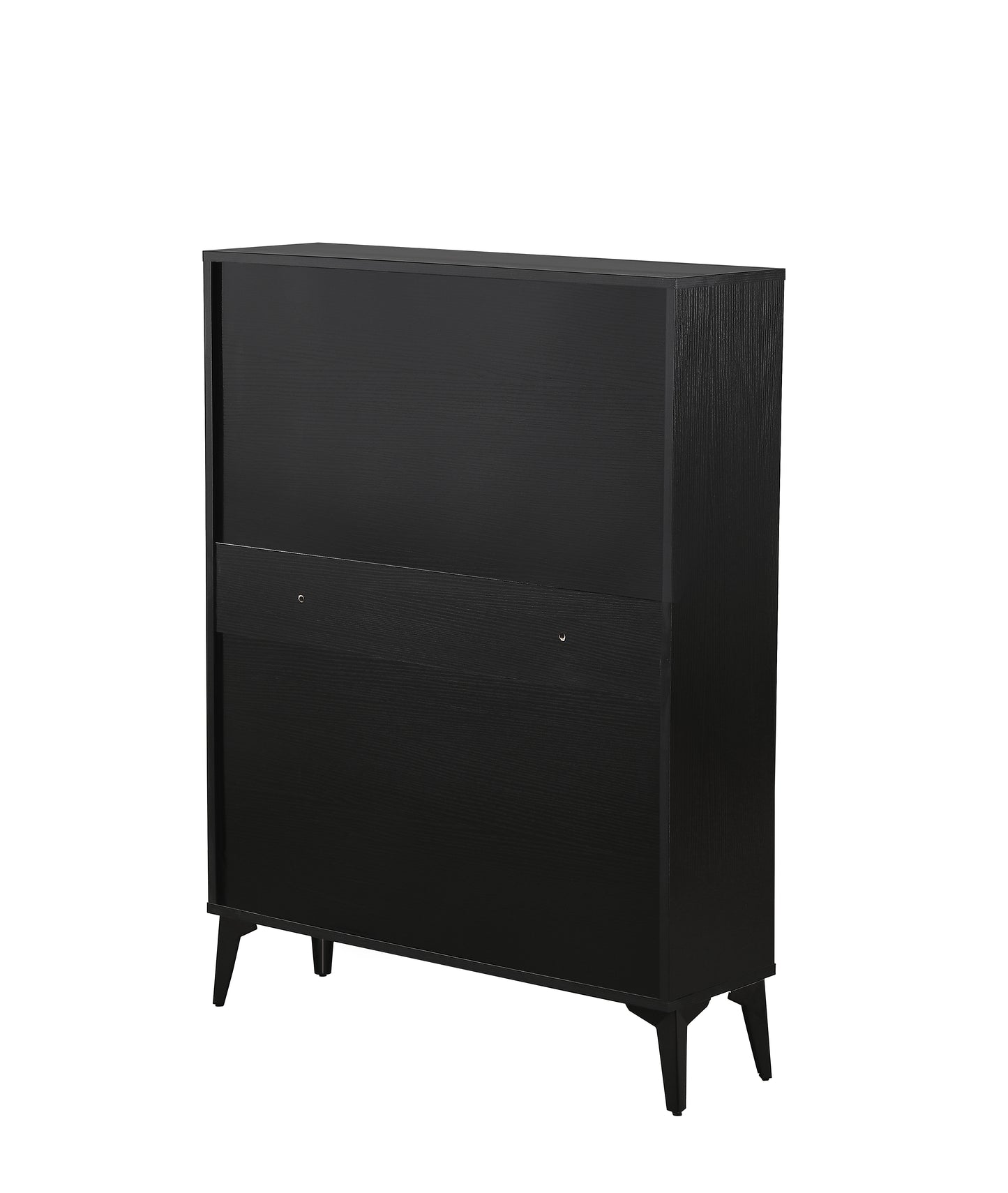 Large size Shoe Cabinet,Free Standing Tipping Bucket Shoe Rack Organizer with 2 Flip Drawers&2 Drawer,Modern Tipping Bucket for Entryway,Hallway,Bedroom-black image 12