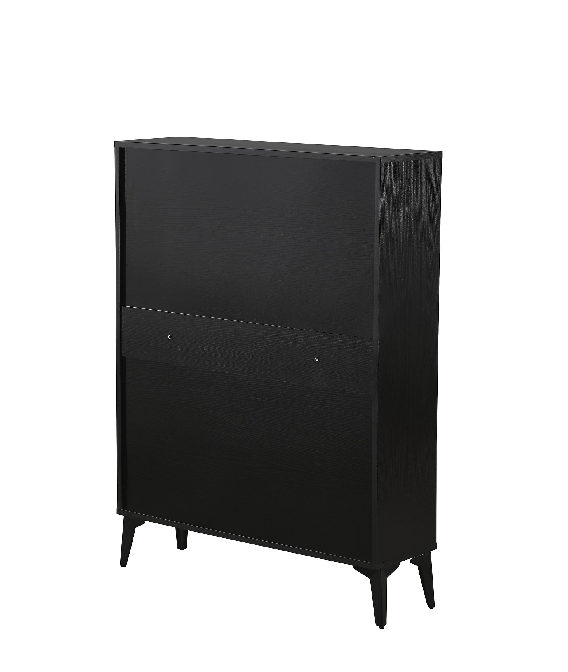 Large size Shoe Cabinet,Free Standing Tipping Bucket Shoe Rack Organizer with 2 Flip Drawers&2 Drawer,Modern Tipping Bucket for Entryway,Hallway,Bedroom-black image 12