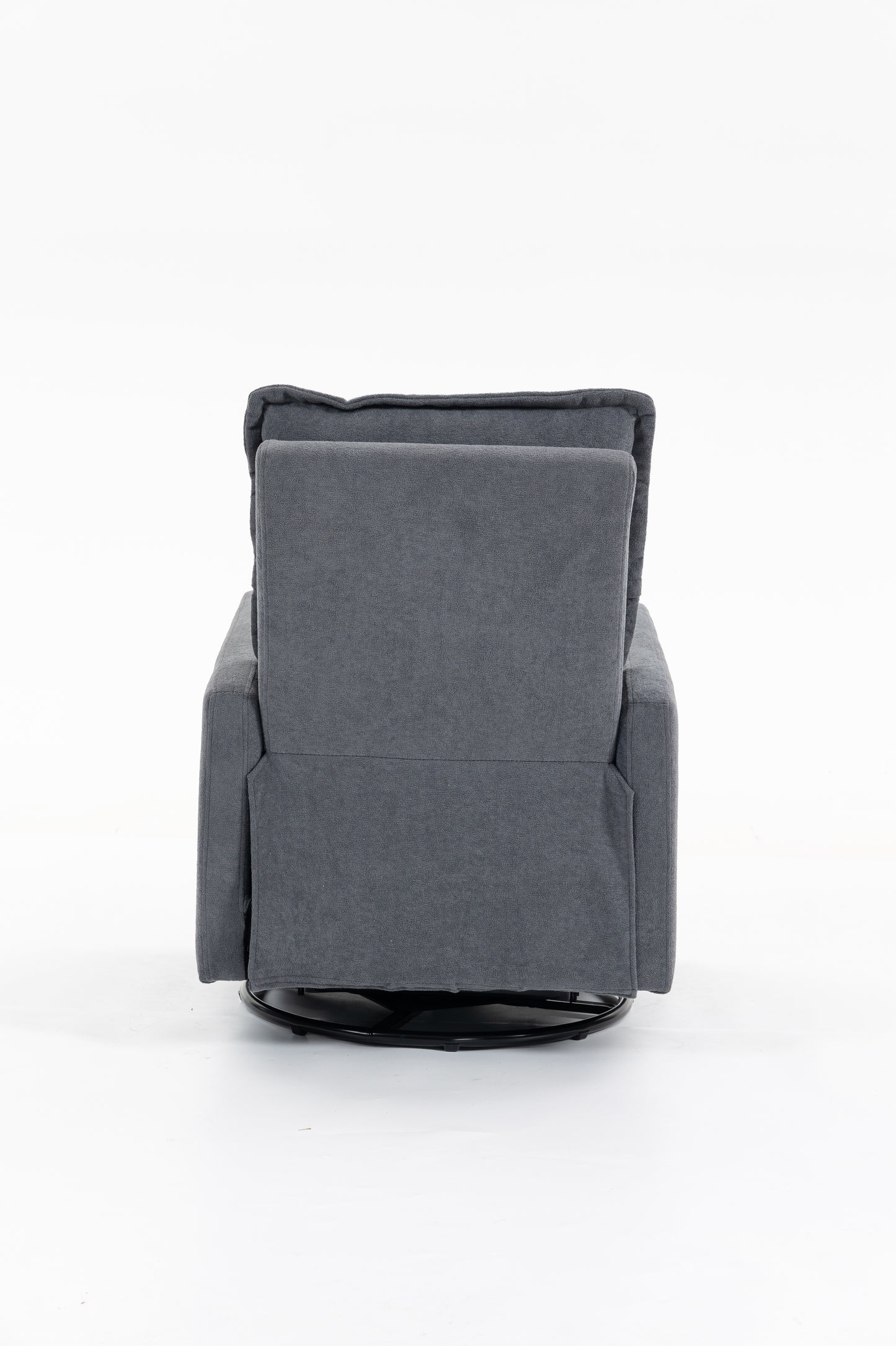 Short plush manual button armchair sofa image 8