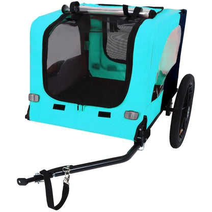 Pet Bike Trailer Dog Cart for Bicycle,Suitable for Small and Medium Pets, Easy Folding Cart Frame, Quick Release Wheel, Non-Slip Floor, Internal Leash image 9
