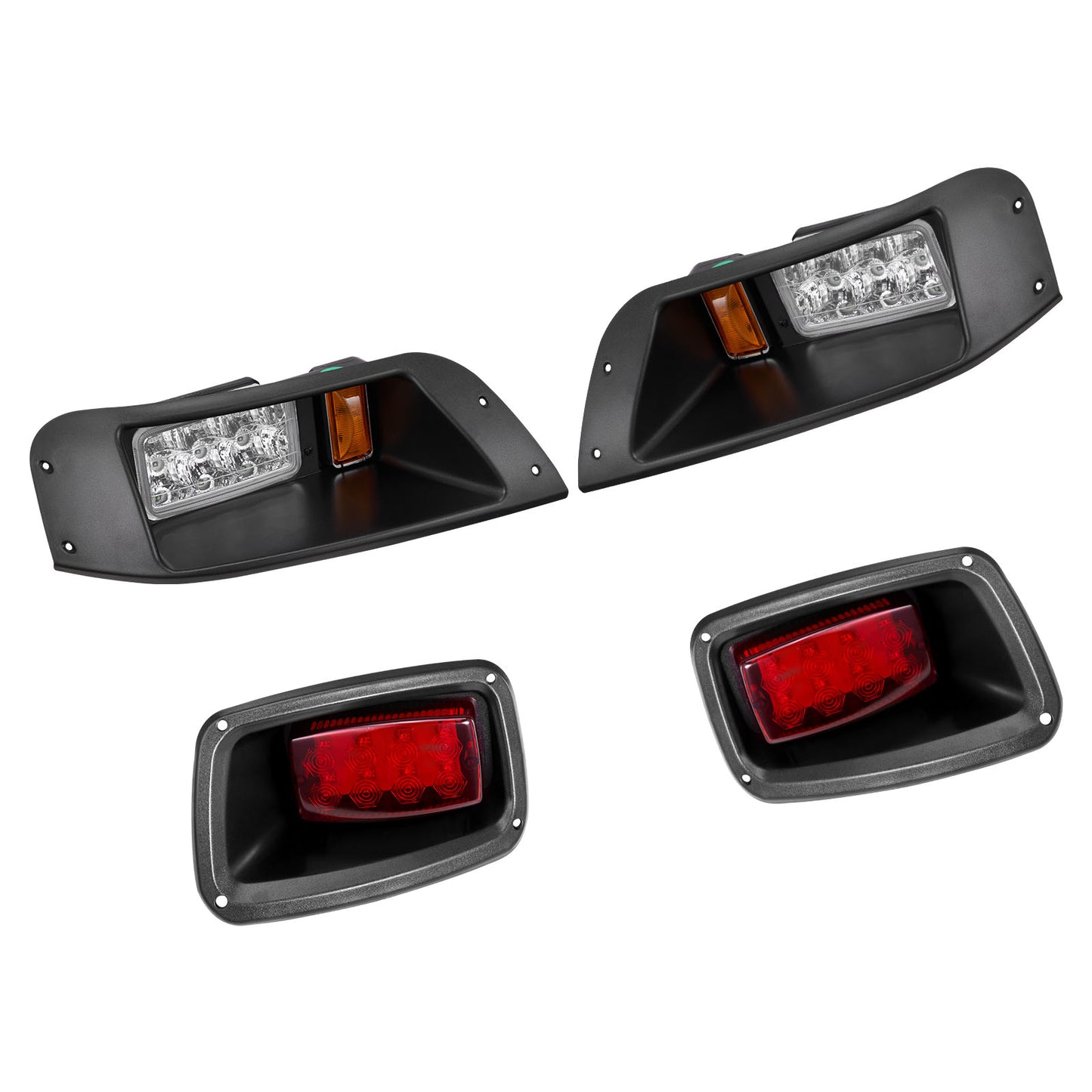 12 Volt Golf Cart LED Headlight Tail Light Kit For Club Car DS 1993-Up Models image 7
