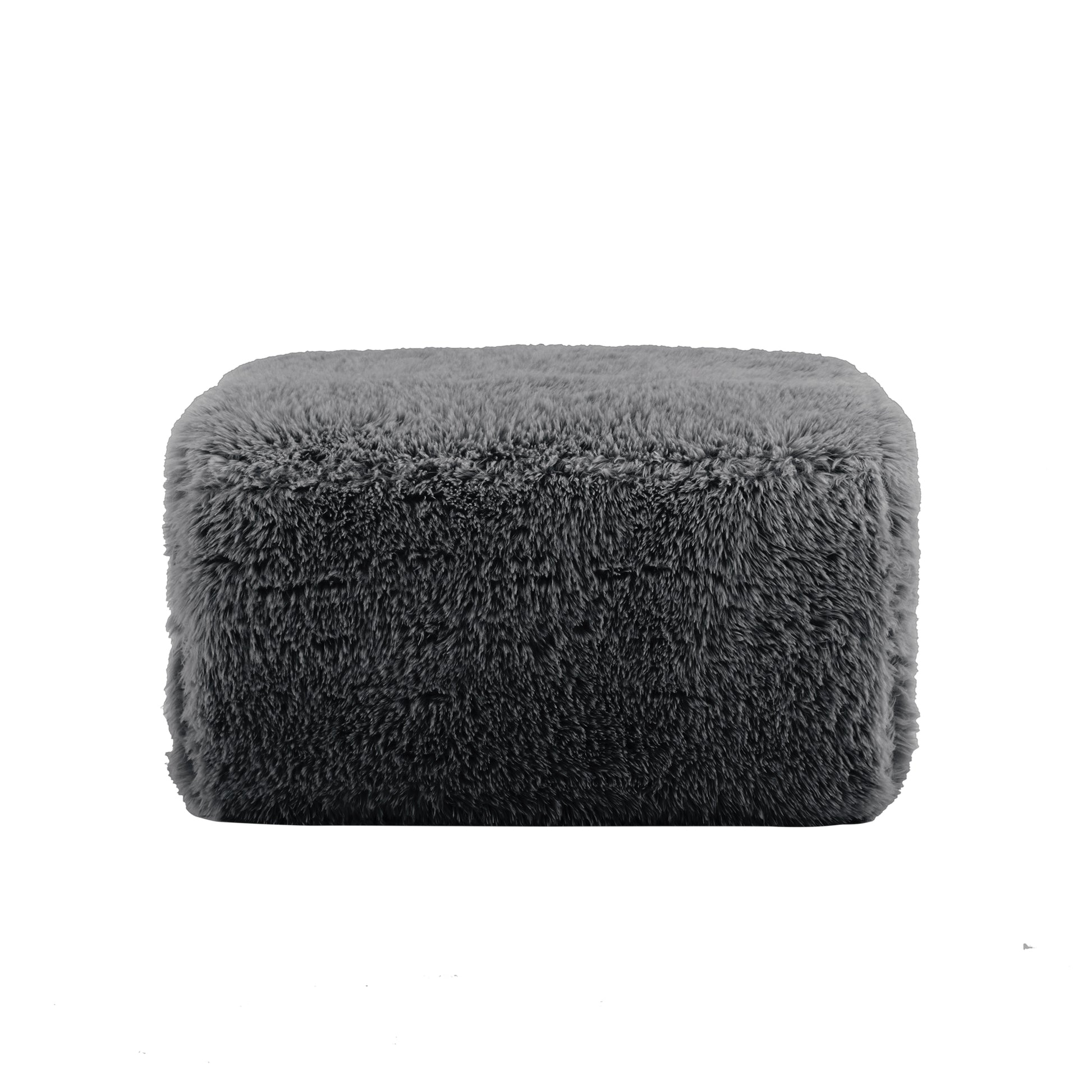Aviana Ottoman Plush Fabric -Dark Grey image 1