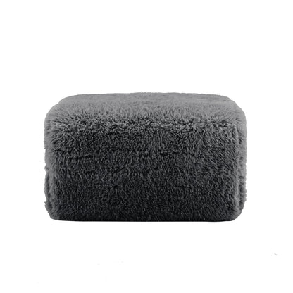 Aviana Ottoman Plush Fabric -Dark Grey image 1