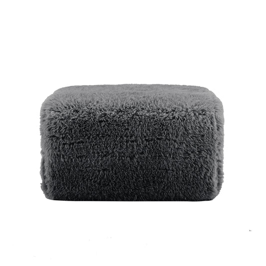 Aviana Ottoman Plush Fabric -Dark Grey image 1